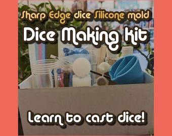 Dice Making Kits - Intro Into Dice Making - Learn How to Make Your Own Handmade Resin Dice DIY - Everything You Need To Begin! Druid Dice