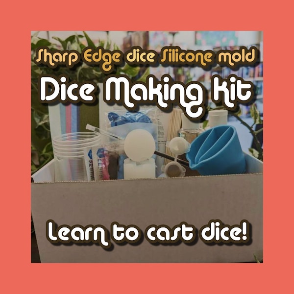 Dice Making Kits - Intro Into Dice Making - Learn How to Make Your Own Handmade Resin Dice DIY - Everything You Need To Begin! Druid Dice