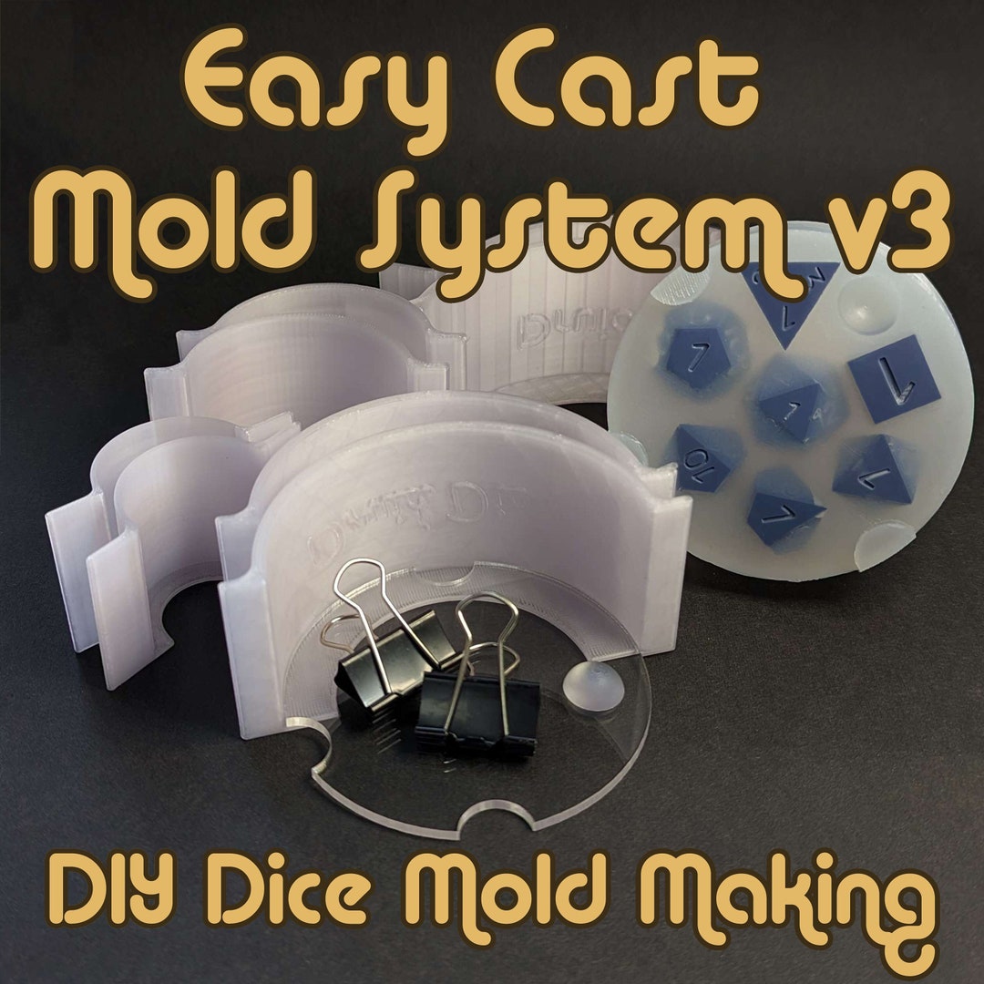 Easy Cast Mold System V3 Get Perfect Dice Mold Casts Etsy