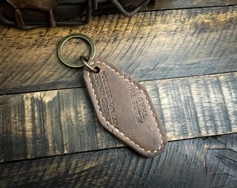 Baseball Glove Leather Motel Key Fob, Keychain