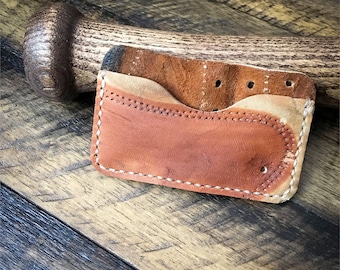 Baseball Glove Leather Wallet, MacGregor, Minimalist Leather Wallet, Handmade