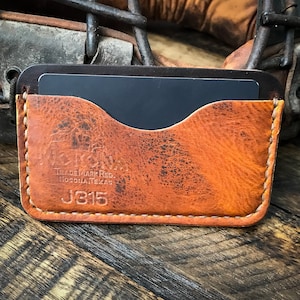 NOKONA Baseball Glove Leather Wallet, Monedero de cuero minimalista