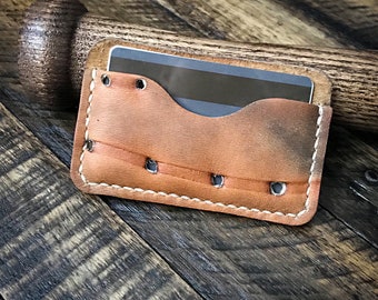 Baseball Glove Leather Wallet, MacGregor, Minimalist Leather Wallet, Handmade