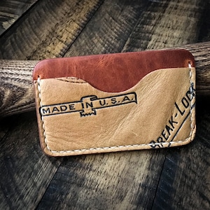 Baseball Glove Leather Wallet "Made in U.S.A", Minimalist Leather Wallet, Horween Leather