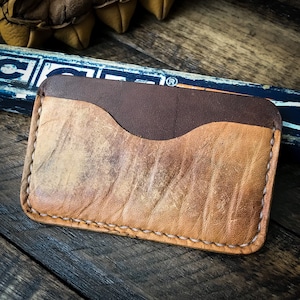 Cooper GP65 Hockey Goalie Pad Leather Wallet, Minimalist Leather Wallet, Horween Leather
