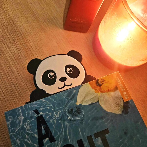 Marque-page Panda / marque-page imprimer en 3D / marque pages fantaisie / Panda