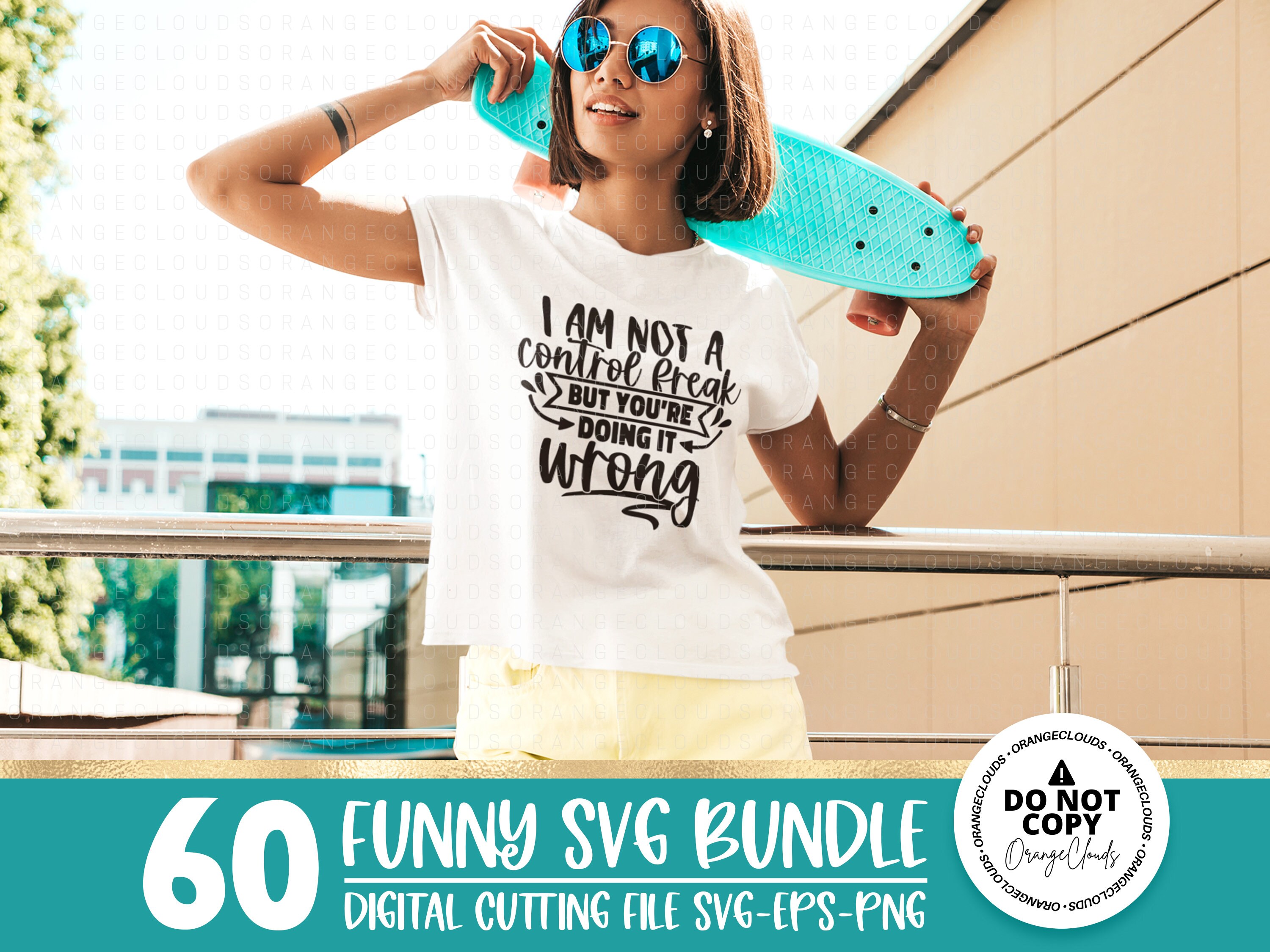 60 Funny Quotes Bundle Svg Eps Png Funny Shirt Svg Svg Files  Etsy