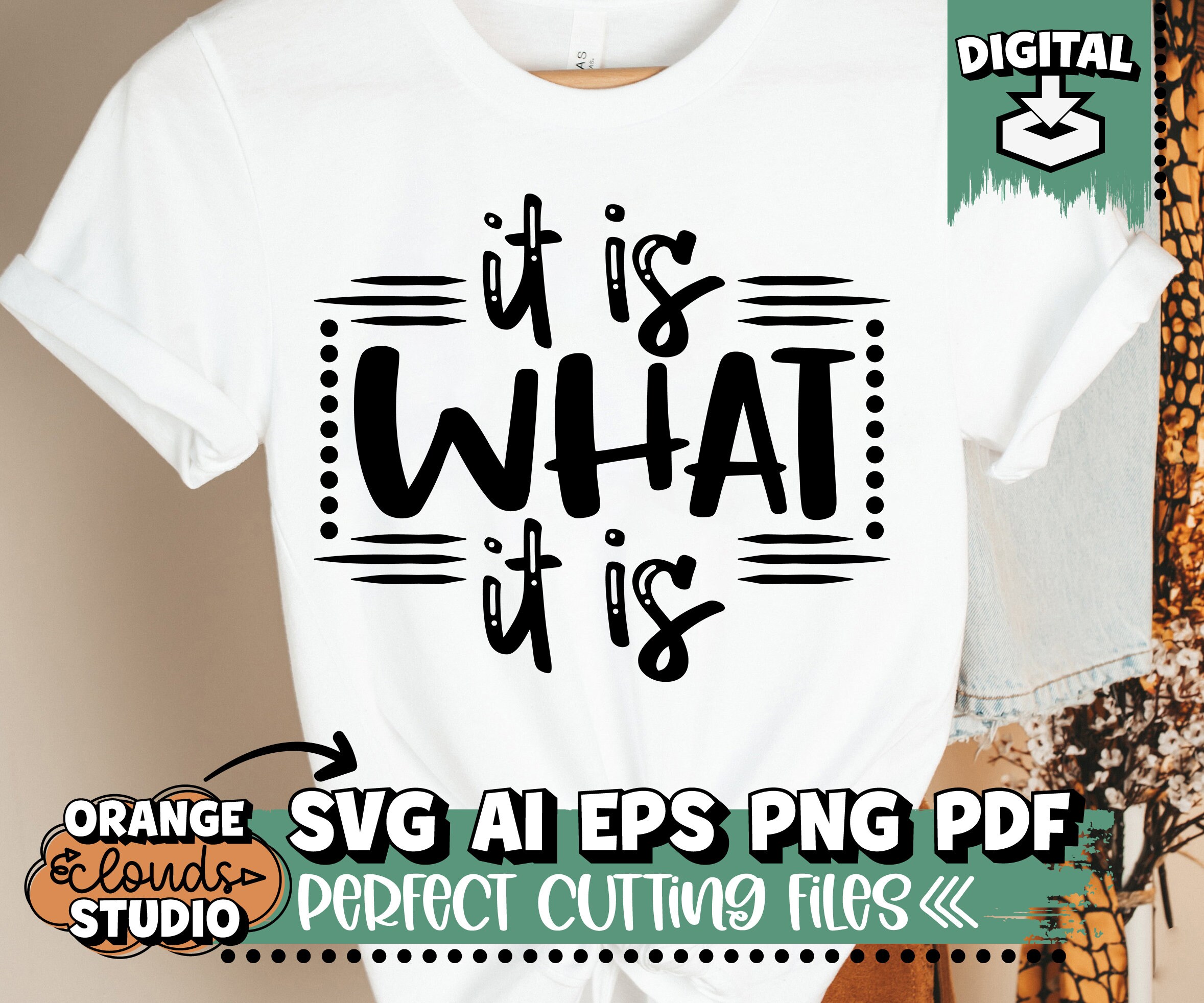 It Is What It Is Svg Ai Eps Png Pdf Funny Shirt Svg | Etsy