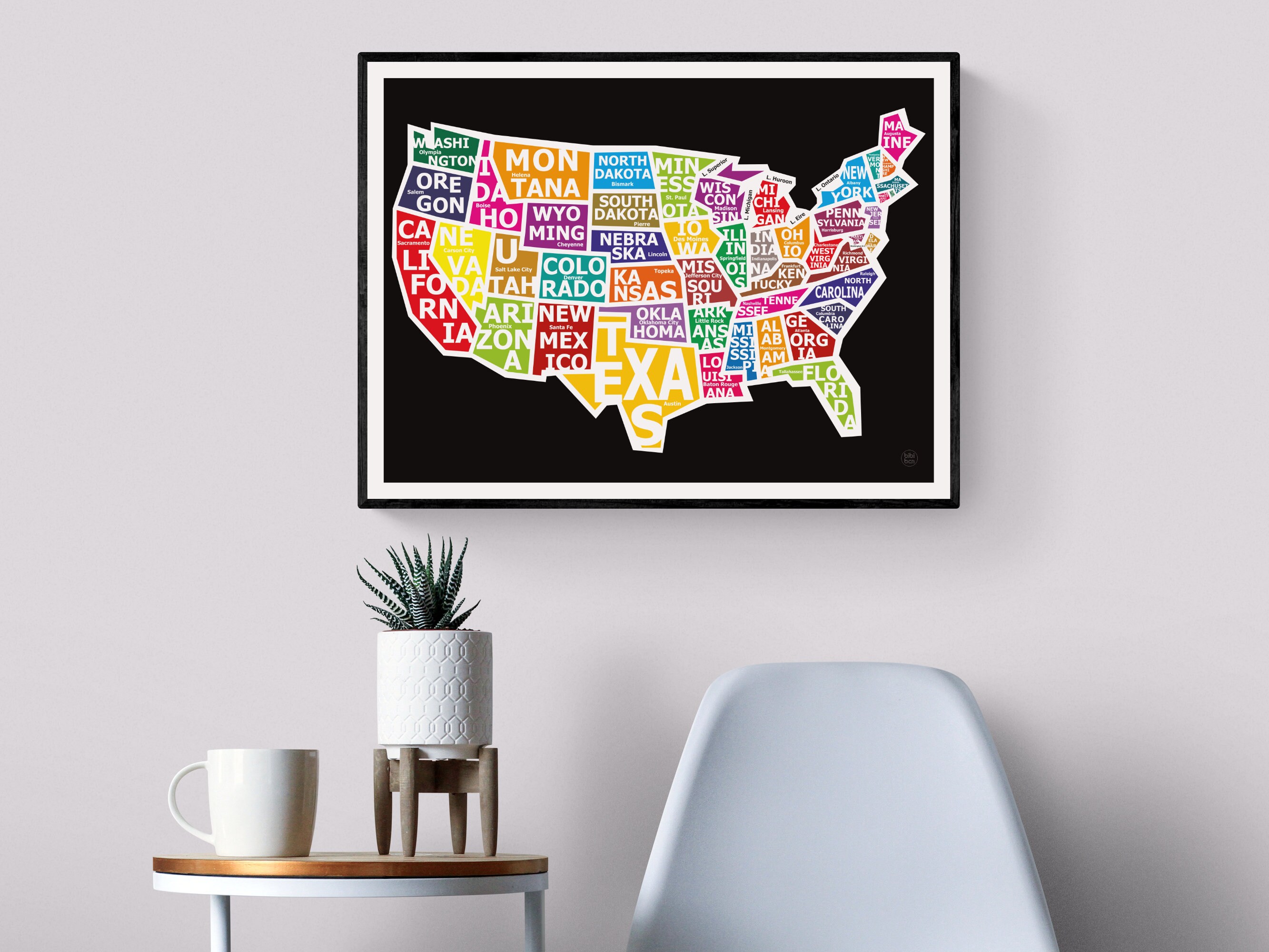 United States Map Poster USA Map - Il Fullxfull.3284530058 O72g 