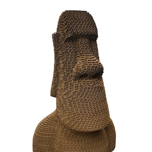 CNC Laser cutter moai statua busto piani eps dxf pdf pattern dIY