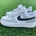 Grey and Black Custom Air Force 1s many sizes available / Womens shoes / bigkids shoes / custom shoes / pastel / Jordans / gift ideas / cute