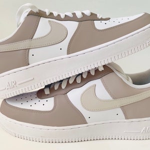 Mocha brown Custom Air Force 1s many sizes available / Womens shoes / kids shoes / custom shoes / pastel / Jordans / gift ideas / cute
