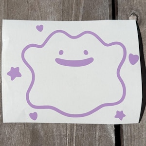 Cute blob vinyl decal, car mirror decal, window, available in multiple colors & two sizes car decal, laptop decal, animal decal, funny decal