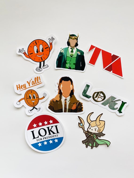 Loki Inspired Sticker Set / Marvel / Waterproof Stickers / Loki