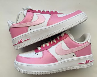 Pink Custom Air Force 1s all sizes available / women’s shoes / Mens kids shoes / Custom shoes / Jordans / gift ideas / cute /