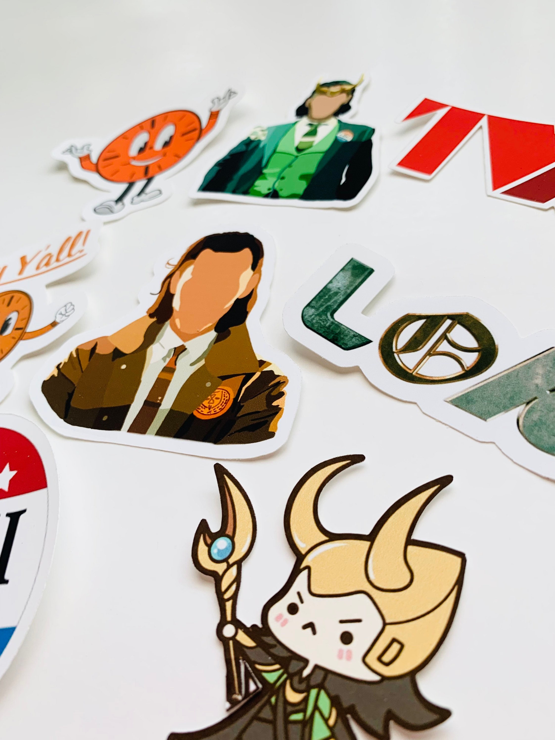 Loki Inspired Sticker Set / Marvel / Waterproof Stickers / - Etsy
