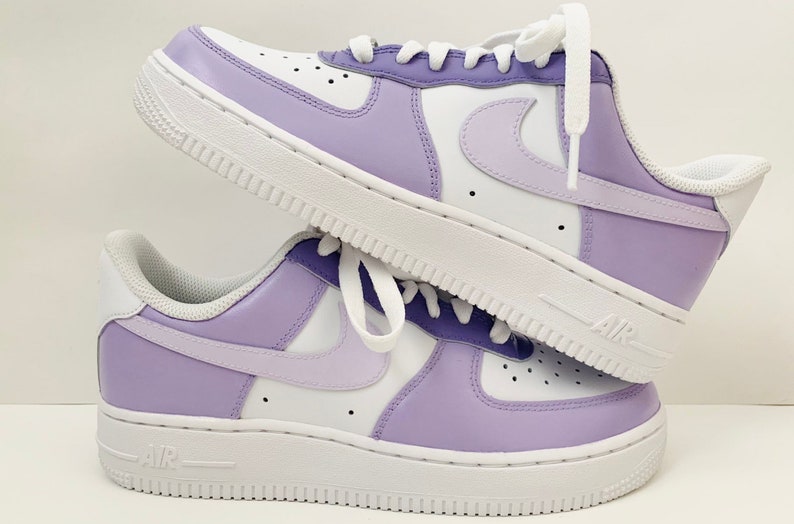 Purple Custom Air Force 1s every size available / Womens shoes / kids shoes / custom shoes / pastel / Jordans / gift ideas / cute 