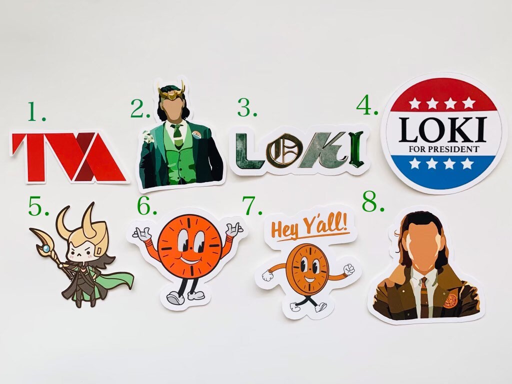 Loki Inspired Sticker Set / Marvel / Waterproof Stickers / - Etsy