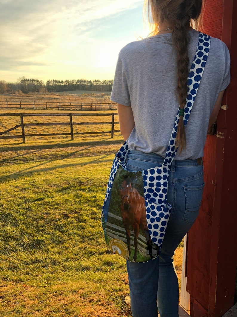 Upcycled Horse Feed Bag-- First three orders get a FREE MASK and FREE shipping Essential Bag