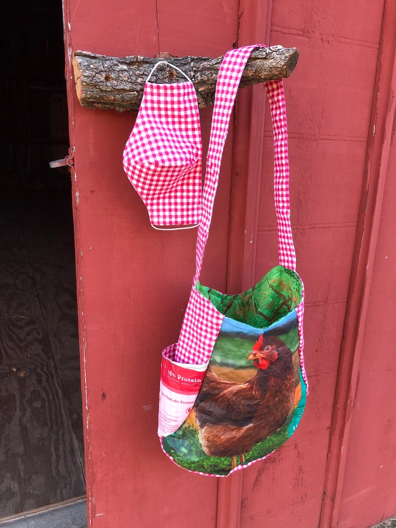Upcycled Horse Feed Bag-- First three orders get a FREE MASK and FREE shipping Essential Bag