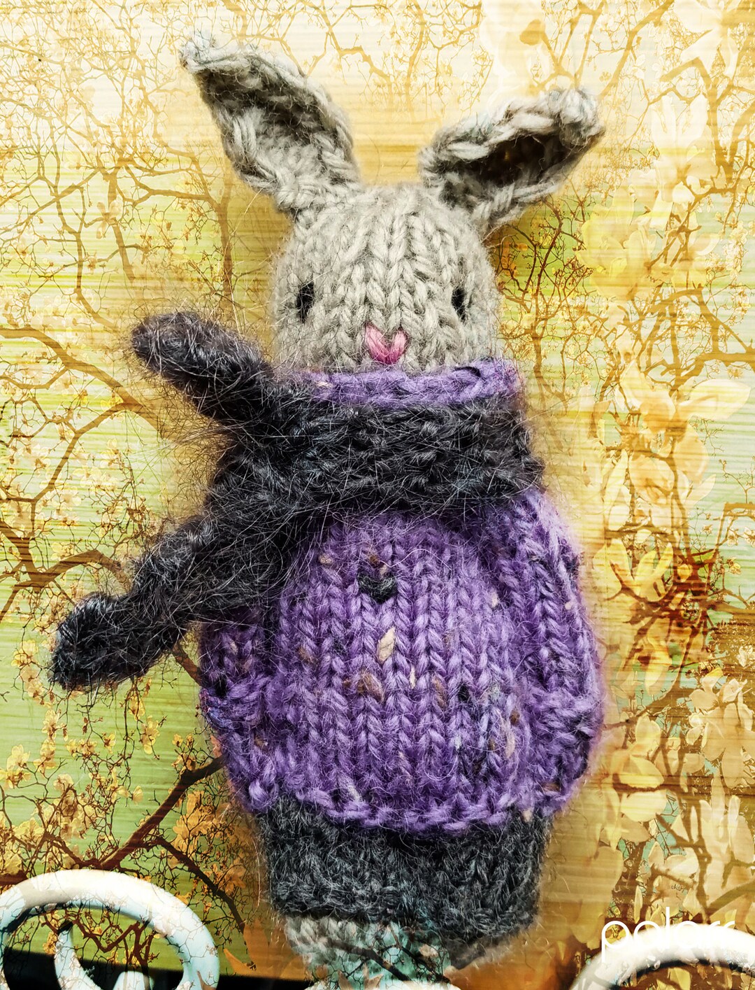 Hand Knit Bunny Pattern. Comfort Doll and Izzy Doll Bunny Etsy