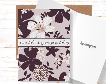 Sympathy Card, Funeral Card, Condolence Card, Card Loss of Husband, Wife, Son Daughter, Sorry For Your Loss