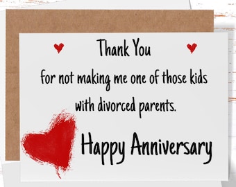 Funny Anniversary Card for Parents - Etsy