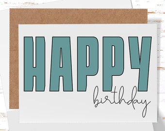 Happy Birthday Cards, Funny Birthday Card, Birthday Card for Boyfriend, Coworker, Sister, Mom Birthday Card, Dad Birthday Card