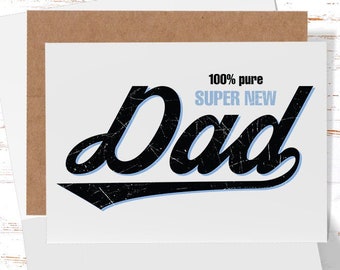 Super Dad Card, Best Dad Gift Card, Funny Card for Father's Day, Dad Birthday Card, Cute Gift for Dad