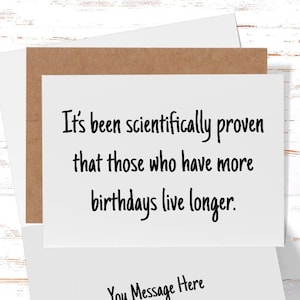 Sarcastic Birthday Cards, Funny Birthday Card, Birthday Card for Boyfriend, Coworker, Sister, Mom Birthday Card, Dad Birthday Card image 1