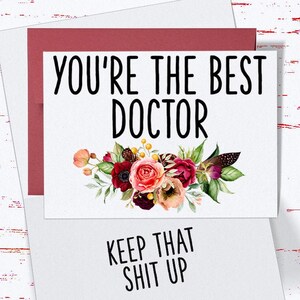 Doctor Appreciation Card for Doctor, Birthday Greeting Card for Doctor, Thank You Card for Doctor, Doctor Gift Greeting Card, Doctor&#39;s Day