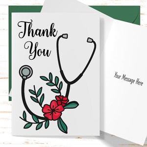 Nurse Thank You Card, Thank You Nurse Gift, Greeting Card for Nurse, Nurse Appreciation, Nurse Gift, Nurse Week, Nursing Staff Gift