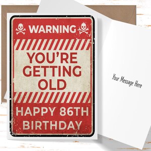 Funny 86th Birthday Card for him, 86th Birthday Card for Best Friend, Birthday BFF, Funny Birthday Card for Her, 86 Year Old Birthday Gift