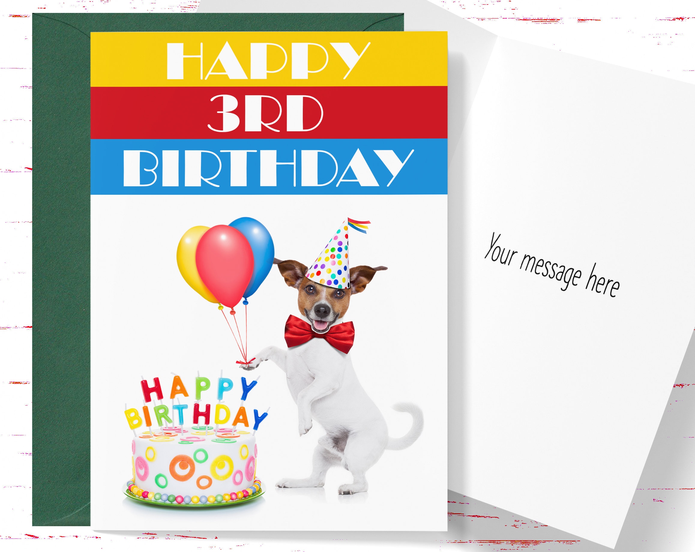 Nephew Birthday Card 3rd Birthday Card For Nephew Third Birthday Card Birthday Gift For Him Nephew Birthday 3rd Birthday Gift - View #2