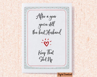 First Anniversary Card Anniversary Card for Him - Etsy