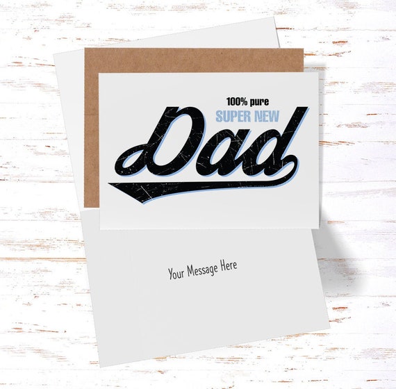 Carte super papa, carte cadeau du meilleur papa, carte drôle pour