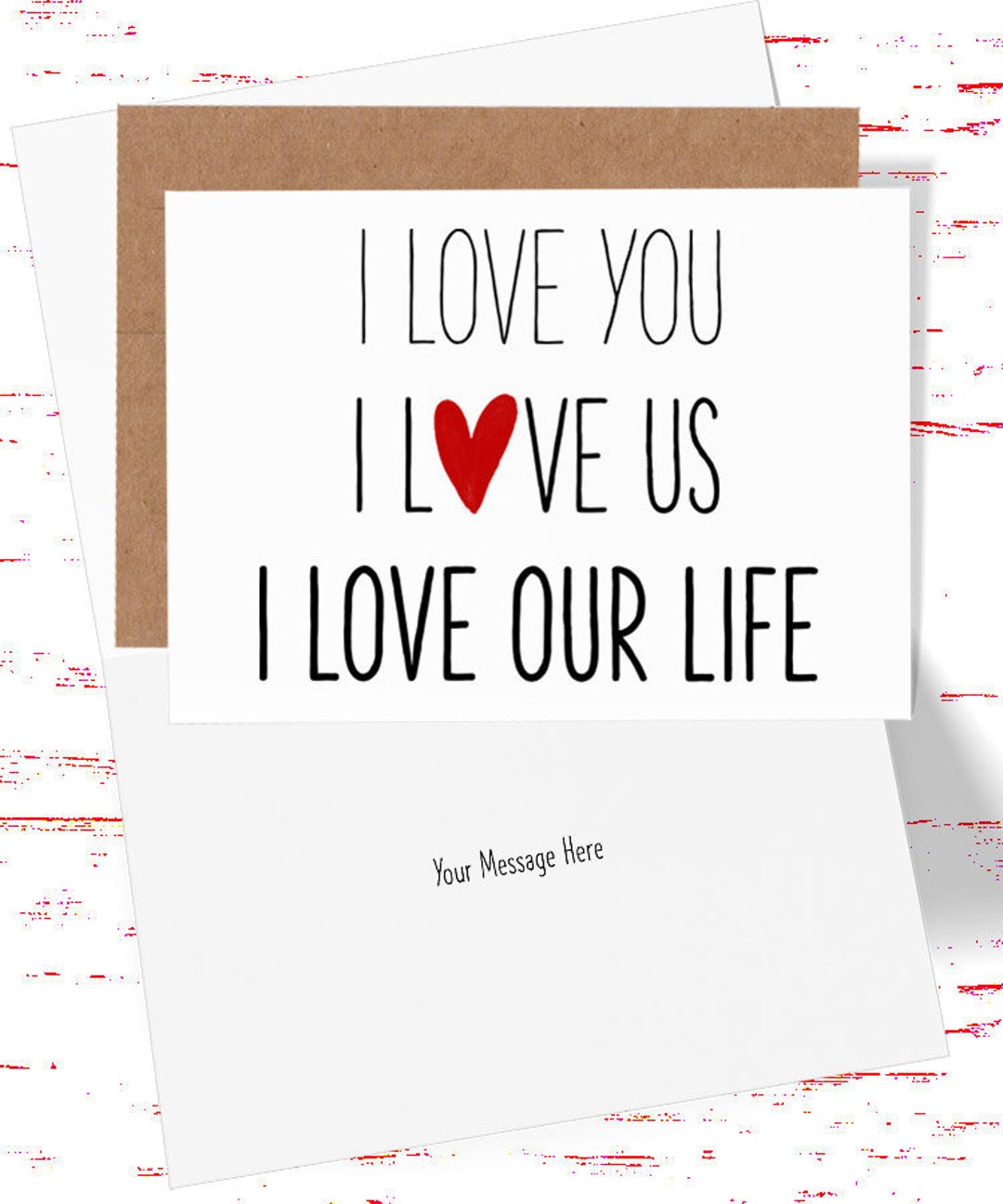 I Love You Anniversary Card: Sentimental Card for Husband or Wife - Etsy