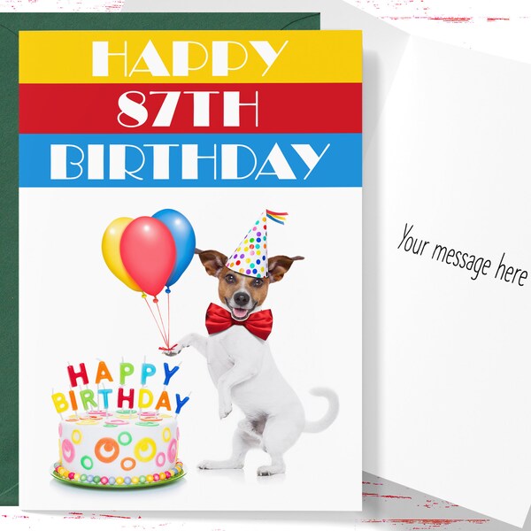87th Birthday Wishes - Etsy