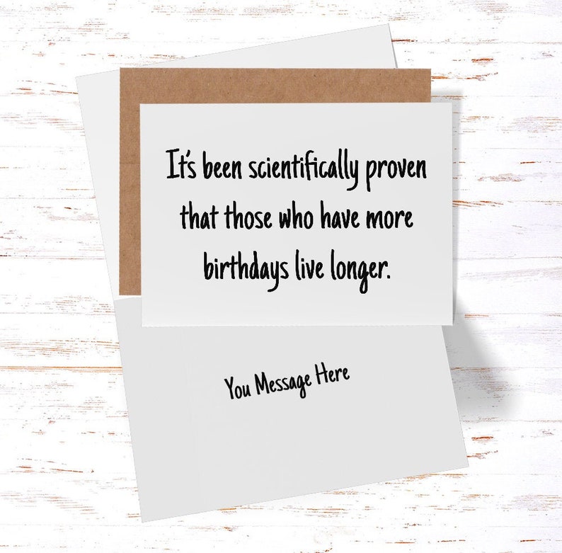 Sarcastic Birthday Cards, Funny Birthday Card, Birthday Card for Boyfriend, Coworker, Sister, Mom Birthday Card, Dad Birthday Card image 1