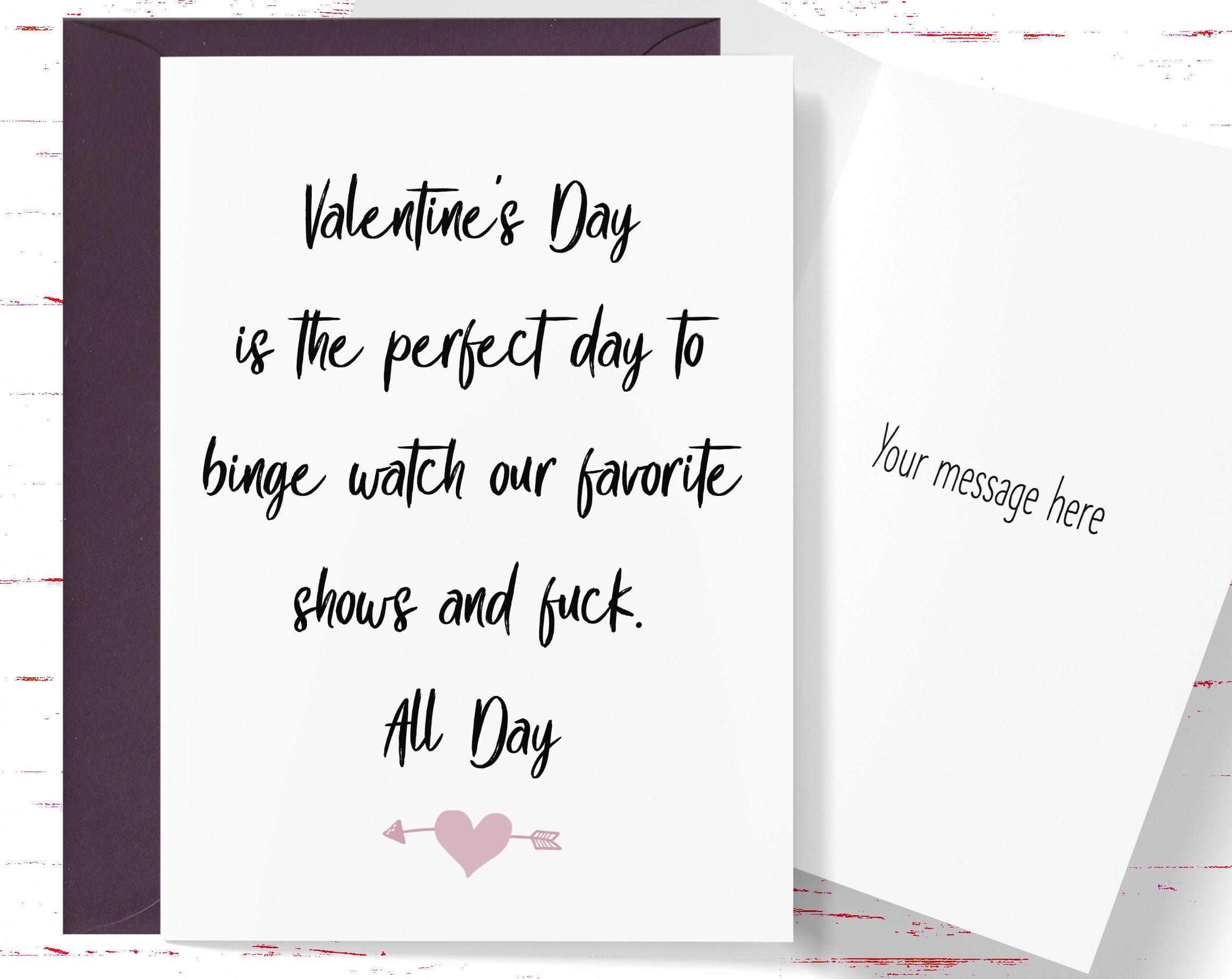 Funny Valentines Day Card for Him, Naughty Valentines Day Cards