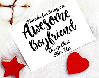 Valentines Day Card for Him, Cards for Boyfriend, Anniversary Card, Cards for Him, Funny Valentines Day Cards