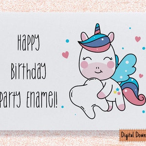 Cartão de aniversário imprimível do assistente dental, cartão de aniversário do higienista dental, cartão de aniversário do dentista, cartão de aniversário do escritório dental