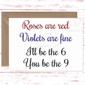 Naughty Card for Her, Dirty Birthday Day Card for Her,  Dirty Anniversary Cards for Girlfriend, Naughty Card for Wife V Day Card, Sexy Card
