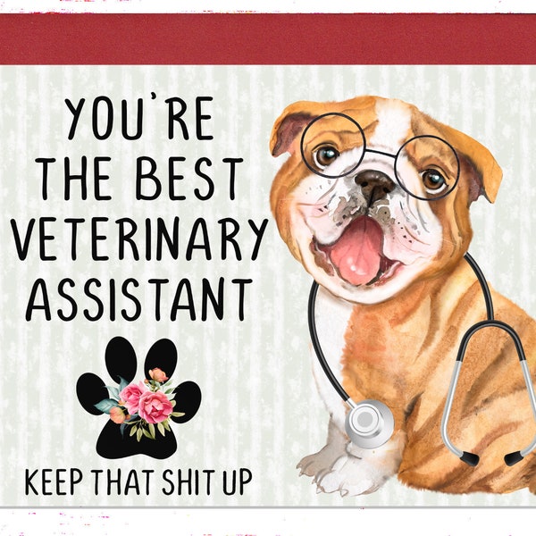Veterinary Assistant Thank You Card Etsy
