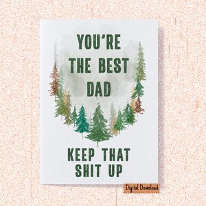Biglietto d'auguri digitale divertente papà, sei il miglior papà, continua così, biglietto d'auguri per papà, pensando a te, biglietto per la mancanza di te per papà
