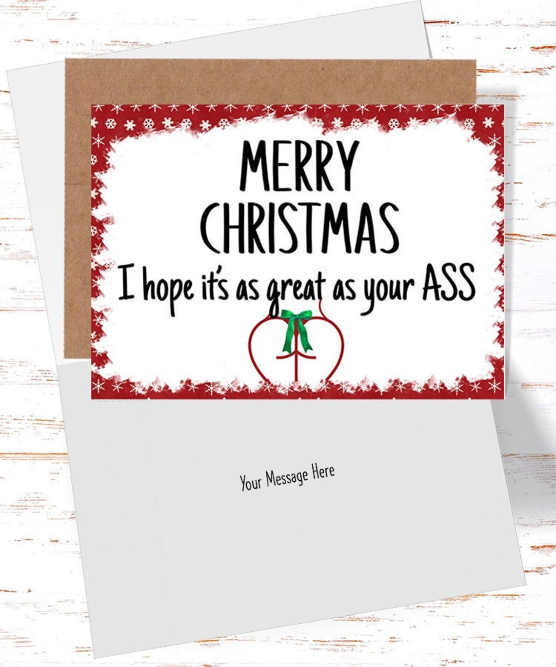 Naughty Christmas Card for Girlfriend Dirty Christmas Cards Etsy