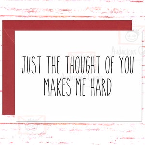 Naughty Card for Her, Dirty Birthday Day Card for Her,  Dirty Anniversary Cards for Girlfriend, Naughty Card for Wife V Day Card, Sexy Card