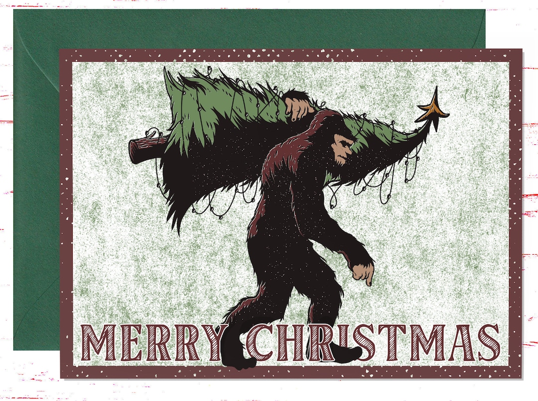 Bigfoot Christmas Cards 