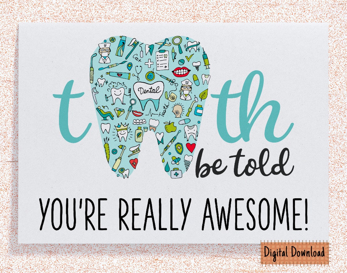 Printable Dental Assistant Appreciation Card Dental Assistant Etsy