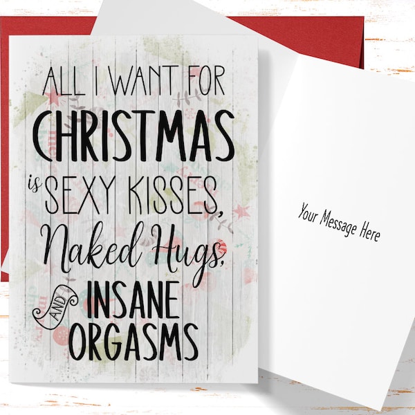 Dirty Christmas Card Etsy